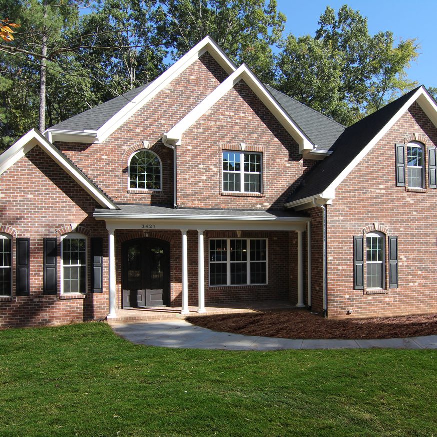Brick Exterior New Homes Raleigh